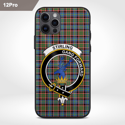 Stirling Of Cadder-present Chief Clan Badge Tartan Phone Case - Tartan Scottish Crest Phone Case Scottish Plaid Tartan Plaid - ScotsTee - scotstee.com