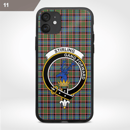 Stirling Of Cadder-present Chief Clan Badge Tartan Phone Case - Tartan Scottish Crest Phone Case Scottish Plaid Tartan Plaid - ScotsTee - scotstee.com
