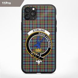 Stirling Of Cadder-present Chief Clan Badge Tartan Phone Case - Tartan Scottish Crest Phone Case Scottish Plaid Tartan Plaid - ScotsTee - scotstee.com