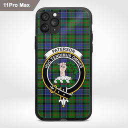 Paterson Clan Badge Tartan Phone Case - Tartan Scottish Crest Phone Case Scottish Plaid Tartan Plaid - ScotsTee - scotstee.com