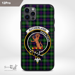 Sutherland I Clan Badge Tartan Phone Case - Tartan Scottish Crest Phone Case Scottish Plaid Tartan Plaid - ScotsTee - scotstee.com