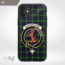 Sutherland I Clan Badge Tartan Phone Case - Tartan Scottish Crest Phone Case Scottish Plaid Tartan Plaid - ScotsTee - scotstee.com