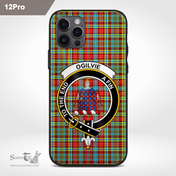 Ogilvie Clan Badge Tartan Phone Case - Tartan Scottish Crest Phone Case Scottish Plaid Tartan Plaid - ScotsTee - scotstee.com