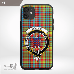 Ogilvie Clan Badge Tartan Phone Case - Tartan Scottish Crest Phone Case Scottish Plaid Tartan Plaid - ScotsTee - scotstee.com