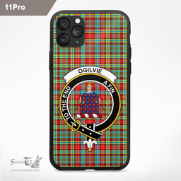 Ogilvie Clan Badge Tartan Phone Case - Tartan Scottish Crest Phone Case Scottish Plaid Tartan Plaid - ScotsTee - scotstee.com