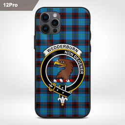 Wedderburn Clan Badge Tartan Phone Case - Tartan Scottish Crest Phone Case Scottish Plaid Tartan Plaid - ScotsTee - scotstee.com