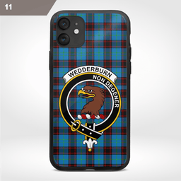 Wedderburn Clan Badge Tartan Phone Case - Tartan Scottish Crest Phone Case Scottish Plaid Tartan Plaid - ScotsTee - scotstee.com