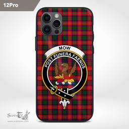 Mow Clan Badge Tartan Phone Case - Tartan Scottish Crest Phone Case Scottish Plaid Tartan Plaid - ScotsTee - scotstee.com