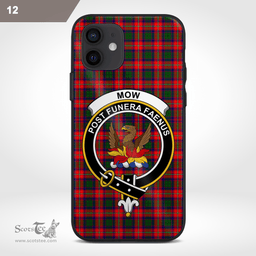 Mow Clan Badge Tartan Phone Case - Tartan Scottish Crest Phone Case Scottish Plaid Tartan Plaid - ScotsTee - scotstee.com