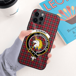Stewart Stuart Of Bute Clan Badge Tartan Phone Case - Tartan Scottish Crest Phone Case Scottish Plaid Tartan Plaid - ScotsTee - scotstee.com