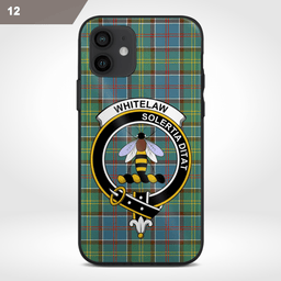 Whitelaw Clan Badge Tartan Phone Case - Tartan Scottish Crest Phone Case Scottish Plaid Tartan Plaid - ScotsTee - scotstee.com