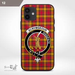 Scrymgeour Clan Badge Tartan Phone Case - Tartan Scottish Crest Phone Case Scottish Plaid Tartan Plaid - ScotsTee - scotstee.com
