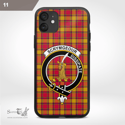 Scrymgeour Clan Badge Tartan Phone Case - Tartan Scottish Crest Phone Case Scottish Plaid Tartan Plaid - ScotsTee - scotstee.com