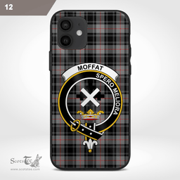 Moffat Clan Badge Tartan Phone Case - Tartan Scottish Crest Phone Case Scottish Plaid Tartan Plaid - ScotsTee - scotstee.com