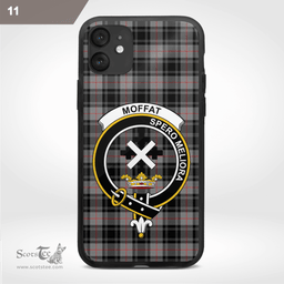 Moffat Clan Badge Tartan Phone Case - Tartan Scottish Crest Phone Case Scottish Plaid Tartan Plaid - ScotsTee - scotstee.com