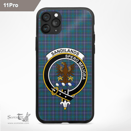 Sandilands Clan Badge Tartan Phone Case - Tartan Scottish Crest Phone Case Scottish Plaid Tartan Plaid - ScotsTee - scotstee.com