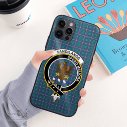 Sandilands Clan Badge Tartan Phone Case - Tartan Scottish Crest Phone Case Scottish Plaid Tartan Plaid - ScotsTee - scotstee.com