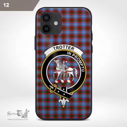 Trotter Clan Badge Tartan Phone Case - Tartan Scottish Crest Phone Case Scottish Plaid Tartan Plaid - ScotsTee - scotstee.com