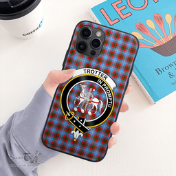 Trotter Clan Badge Tartan Phone Case - Tartan Scottish Crest Phone Case Scottish Plaid Tartan Plaid - ScotsTee - scotstee.com