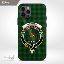 Orrock Clan Badge Tartan Phone Case - Tartan Scottish Crest Phone Case Scottish Plaid Tartan Plaid - ScotsTee - scotstee.com