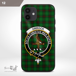 Orrock Clan Badge Tartan Phone Case - Tartan Scottish Crest Phone Case Scottish Plaid Tartan Plaid - ScotsTee - scotstee.com