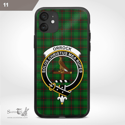Orrock Clan Badge Tartan Phone Case - Tartan Scottish Crest Phone Case Scottish Plaid Tartan Plaid - ScotsTee - scotstee.com