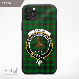 Orrock Clan Badge Tartan Phone Case - Tartan Scottish Crest Phone Case Scottish Plaid Tartan Plaid - ScotsTee - scotstee.com