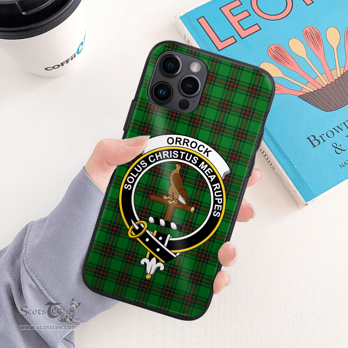 Orrock Clan Badge Tartan Phone Case - Tartan Scottish Crest Phone Case Scottish Plaid Tartan Plaid - ScotsTee - scotstee.com