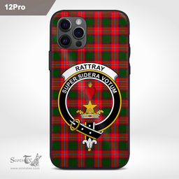 Rattray Clan Badge Tartan Phone Case - Tartan Scottish Crest Phone Case Scottish Plaid Tartan Plaid - ScotsTee - scotstee.com