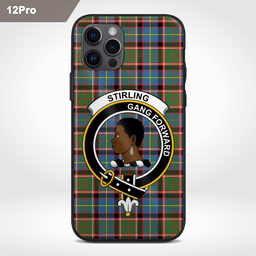 Stirling Of Keir Clan Badge Tartan Phone Case - Tartan Scottish Crest Phone Case Scottish Plaid Tartan Plaid - ScotsTee - scotstee.com
