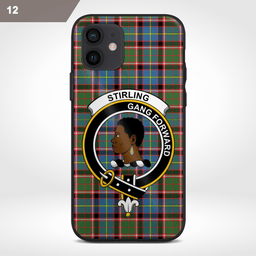 Stirling Of Keir Clan Badge Tartan Phone Case - Tartan Scottish Crest Phone Case Scottish Plaid Tartan Plaid - ScotsTee - scotstee.com