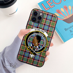 Stirling Of Keir Clan Badge Tartan Phone Case - Tartan Scottish Crest Phone Case Scottish Plaid Tartan Plaid - ScotsTee - scotstee.com