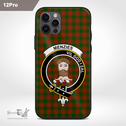 Menzies Clan Badge Tartan Phone Case - Tartan Scottish Crest Phone Case Scottish Plaid Tartan Plaid - ScotsTee - scotstee.com