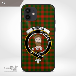 Menzies Clan Badge Tartan Phone Case - Tartan Scottish Crest Phone Case Scottish Plaid Tartan Plaid - ScotsTee - scotstee.com