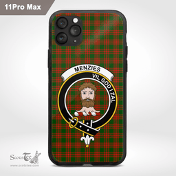 Menzies Clan Badge Tartan Phone Case - Tartan Scottish Crest Phone Case Scottish Plaid Tartan Plaid - ScotsTee - scotstee.com