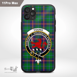 Young Clan Badge Tartan Phone Case - Tartan Scottish Crest Phone Case Scottish Plaid Tartan Plaid - ScotsTee - scotstee.com