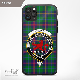 Young Clan Badge Tartan Phone Case - Tartan Scottish Crest Phone Case Scottish Plaid Tartan Plaid - ScotsTee - scotstee.com
