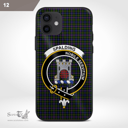 Spalding Clan Badge Tartan Phone Case - Tartan Scottish Crest Phone Case Scottish Plaid Tartan Plaid - ScotsTee - scotstee.com