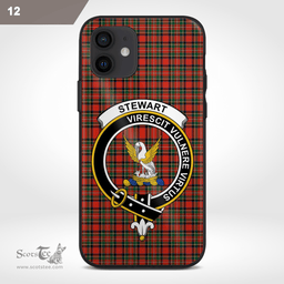 Stewart Of Appin Clan Badge Tartan Phone Case - Tartan Scottish Crest Phone Case Scottish Plaid Tartan Plaid - ScotsTee - scotstee.com