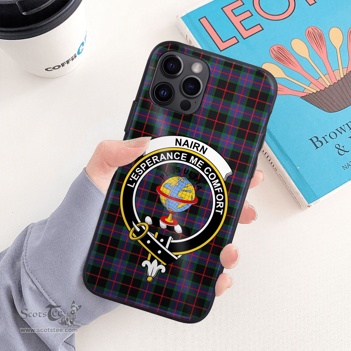 Nairn Clan Badge Tartan Phone Case - Tartan Scottish Crest Phone Case Scottish Plaid Tartan Plaid - ScotsTee - scotstee.com