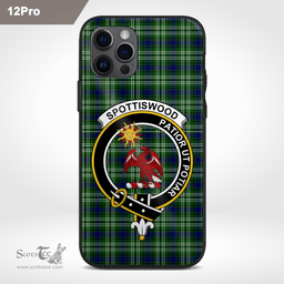 Spottiswood Clan Badge Tartan Phone Case - Tartan Scottish Crest Phone Case Scottish Plaid Tartan Plaid - ScotsTee - scotstee.com