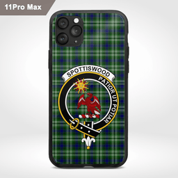 Spottiswood Clan Badge Tartan Phone Case - Tartan Scottish Crest Phone Case Scottish Plaid Tartan Plaid - ScotsTee - scotstee.com