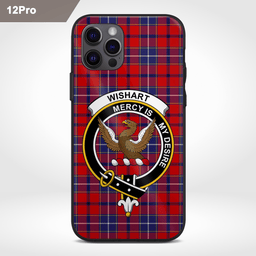 Wishart Clan Badge Tartan Phone Case - Tartan Scottish Crest Phone Case Scottish Plaid Tartan Plaid - ScotsTee - scotstee.com