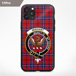 Wishart Clan Badge Tartan Phone Case - Tartan Scottish Crest Phone Case Scottish Plaid Tartan Plaid - ScotsTee - scotstee.com