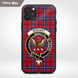 Wishart Clan Badge Tartan Phone Case - Tartan Scottish Crest Phone Case Scottish Plaid Tartan Plaid - ScotsTee - scotstee.com