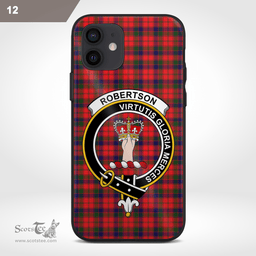 Robertson Clan Badge Tartan Phone Case - Tartan Scottish Crest Phone Case Scottish Plaid Tartan Plaid - ScotsTee - scotstee.com