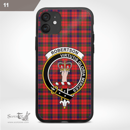 Robertson Clan Badge Tartan Phone Case - Tartan Scottish Crest Phone Case Scottish Plaid Tartan Plaid - ScotsTee - scotstee.com