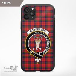 Robertson Clan Badge Tartan Phone Case - Tartan Scottish Crest Phone Case Scottish Plaid Tartan Plaid - ScotsTee - scotstee.com