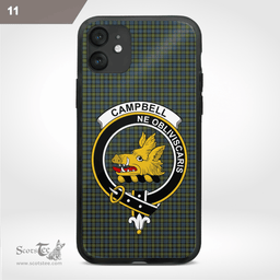 Campbell Clan Badge Tartan Phone Case - Tartan Scottish Crest Phone Case Scottish Plaid Tartan Plaid - ScotsTee - scotstee.com