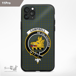 Campbell Clan Badge Tartan Phone Case - Tartan Scottish Crest Phone Case Scottish Plaid Tartan Plaid - ScotsTee - scotstee.com